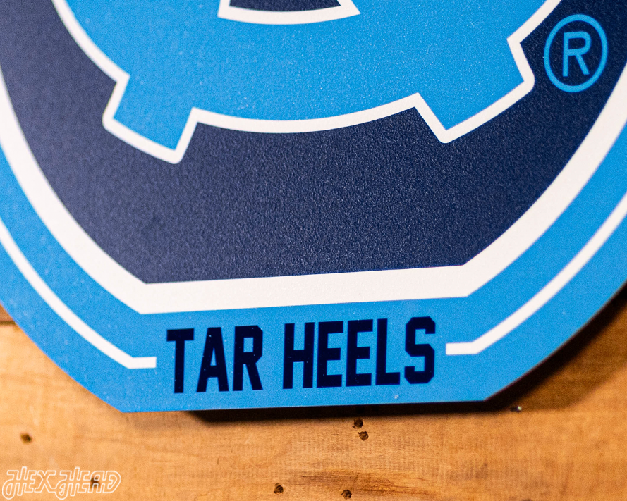 VARSITY Collection- SINGLE Layer North Carolina Tar Heels Metal Wall Art