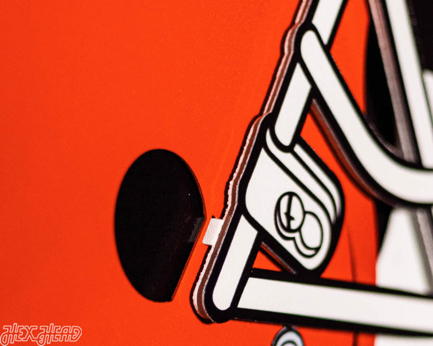 Cleveland Browns BLITZ COLLECTION -NEW Design!  8 LAYER 3D Vintage Metal Wall Art