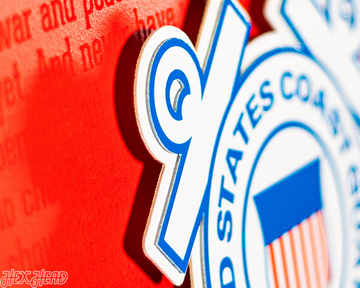 United States Coast Guard CRAFT SERIES 3D Embossed Metal Wall Art