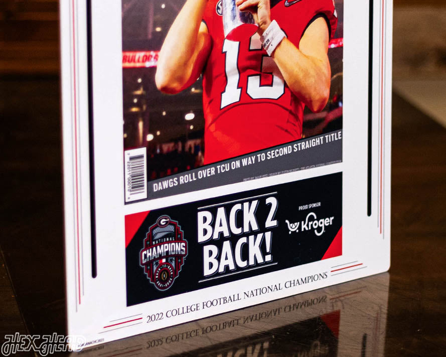 Atlanta Journal Constitution Georgia Bulldogs 2023 Football National Champions Front Page - JAN 10, 2023