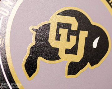 VARSITY Collection- SINGLE Layer Colorado Buffaloes Metal Wall Art