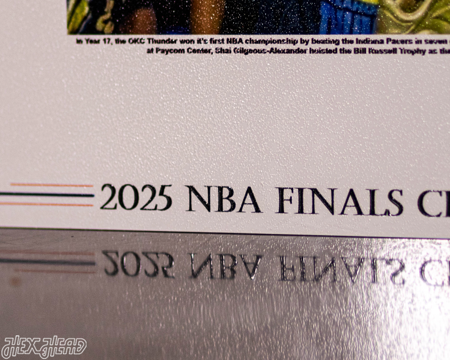 Oklahoman City Thunder 2025 NBA Finals Front Page - JUNE 22, 2025