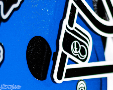 Detroit Lions BLITZ Collection - 8 Layer Alternate Helmet 3D Vintage Metal Wall Art