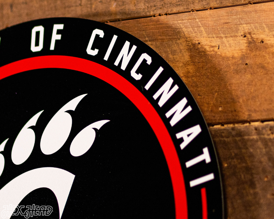 VARSITY Collection- SINGLE Layer Cincinnati Bearcats Metal Wall Art