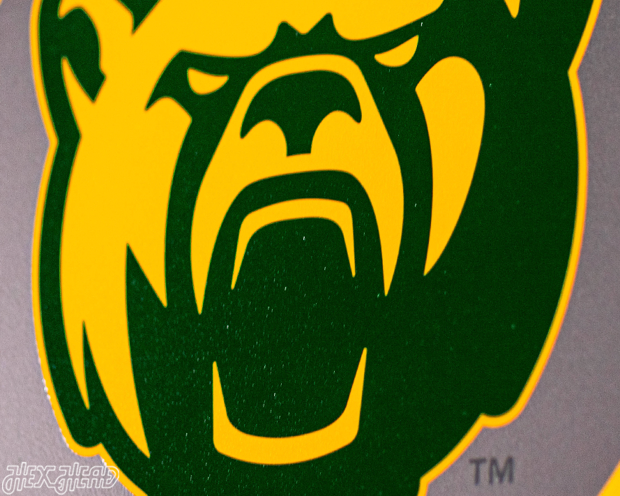 VARSITY Collection- SINGLE Layer Baylor Bears Metal Wall Art