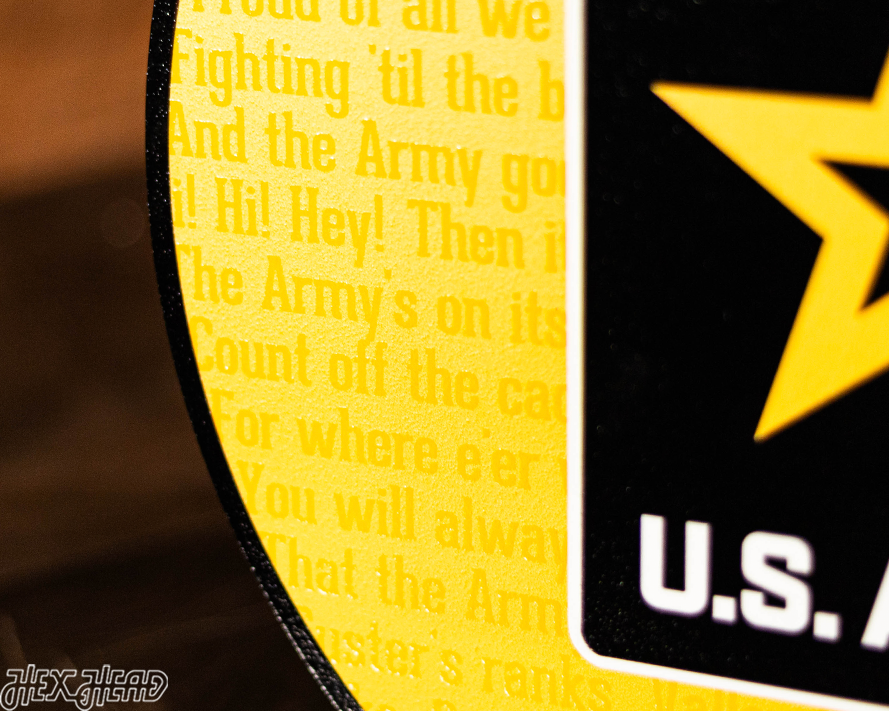 United States Army CRAFT SERIES 3D Embossed Metal Wall Art