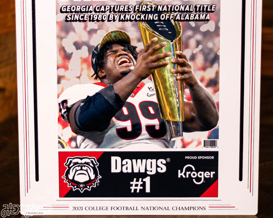 Atlanta Journal Constitution Georgia Bulldogs 2021 Football National Champions Front Page - JAN 11, 2022