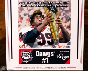 Atlanta Journal Constitution Georgia Bulldogs 2021 Football National Champions Front Page - JAN 11, 2022