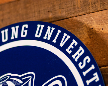 VARSITY Collection- SINGLE Layer BYU Cougars Metal Wall Art