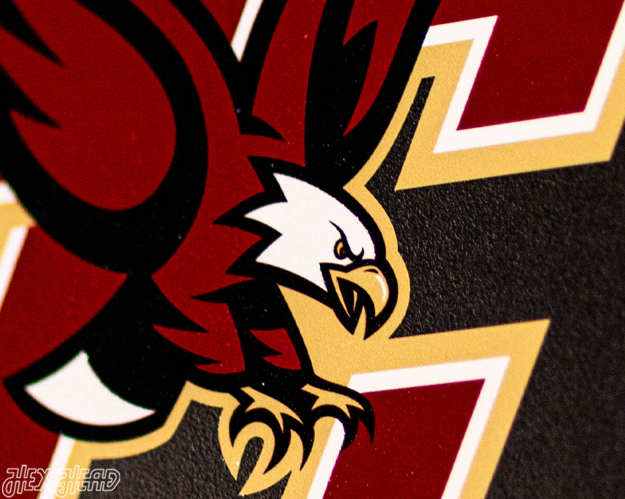 VARSITY Collection- SINGLE Layer Boston College Eagles Metal Wall Art