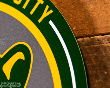 VARSITY Collection- SINGLE Layer Baylor Bears Metal Wall Art