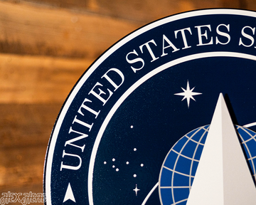 United States Space Force Seal 3D Vintage Metal Wall Art