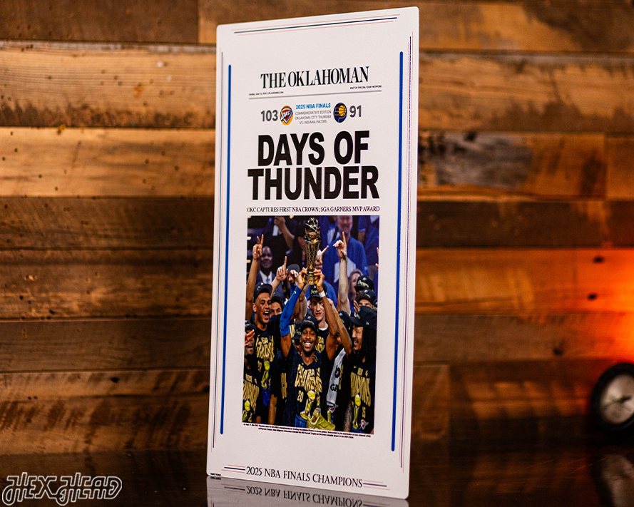 Oklahoman City Thunder 2025 NBA Finals Front Page - JUNE 22, 2025
