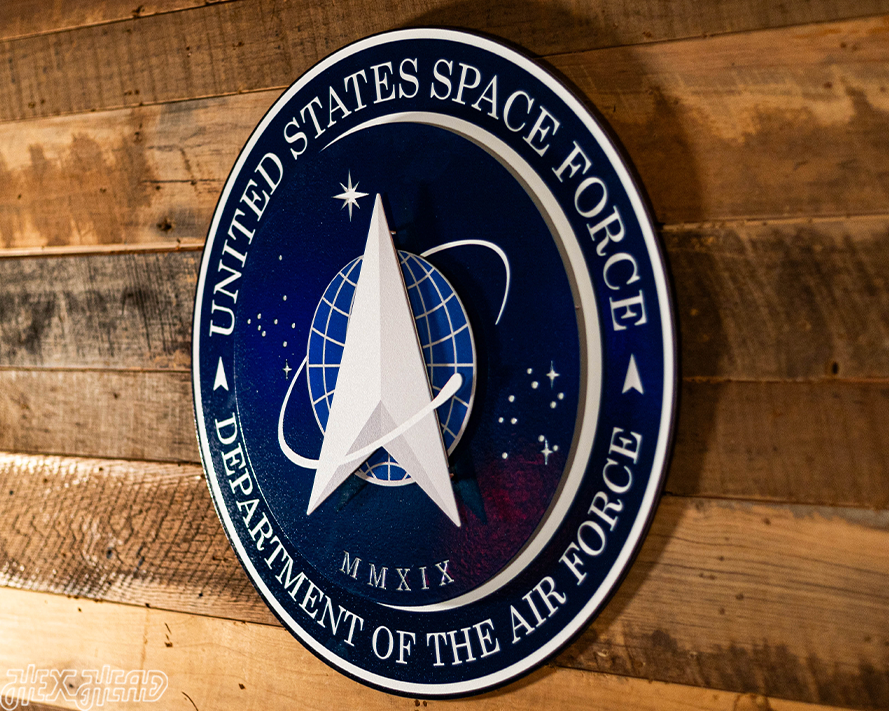United States Space Force Seal 3D Vintage Metal Wall Art