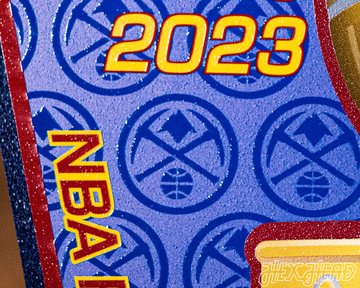 Denver Nuggets "O'BRIEN TROPHY" 2023 NBA Champs 3D Metal Wall Art