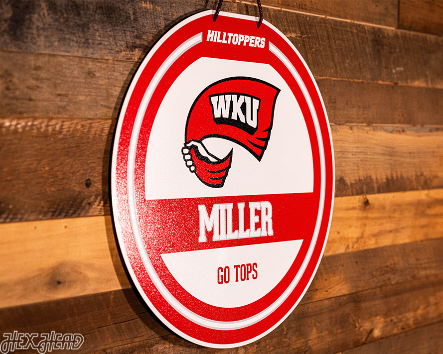 Western Kentucky Hilltoppers Personalized Monogram Metal Art