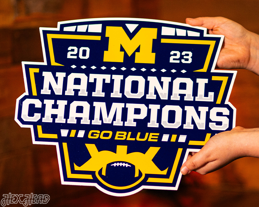 SINGLE layer Michigan Wolverines 2023 Football National Champions