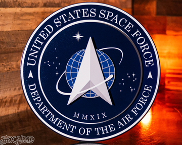 United States Space Force Seal 3D Vintage Metal Wall Art