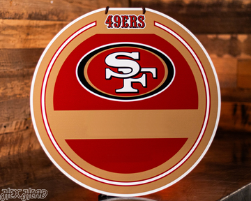 San Francisco 49ers Personalized Monogram Metal Art