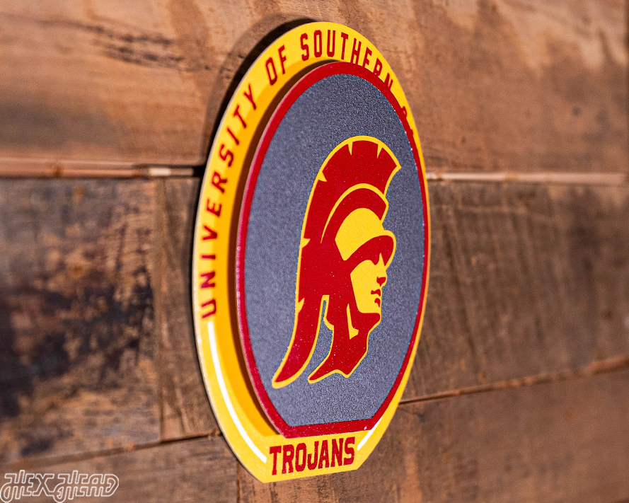 USC Southern California Trojans "Double Play" On the Shelf or on the Wall Art