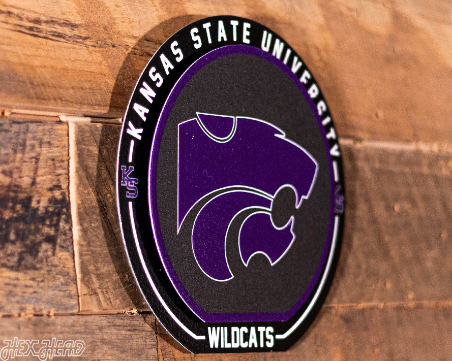 Kansas State Wildcats "Double Play" On the Shelf or on the Wall Art