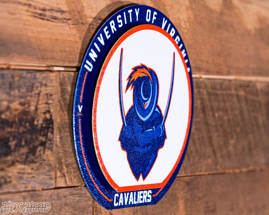 Virginia Cavaliers "Double Play" On the Shelf or on the Wall Art