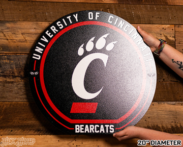VARSITY Collection- SINGLE Layer Cincinnati Bearcats Metal Wall Art