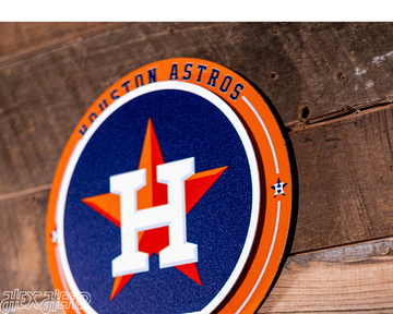 Houston Astros "Double Play" On the Shelf or on the Wall Art