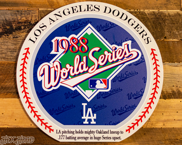 VARSITY Collection- SINGLE Layer Los Angeles Dodgers 1988 World Series Wall Art