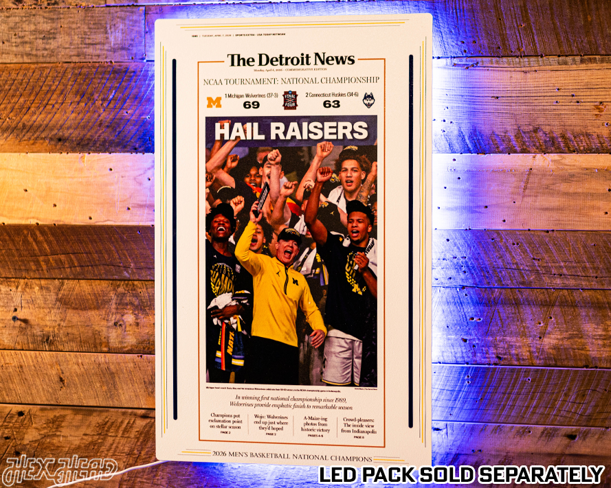 The Detroit News Michigan Wolverines 2026 Men's Basketball National Champions Front Page - APRIL 6, 2026
