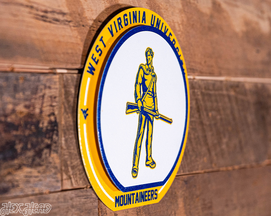 West Virginia Mountaineers "Double Play" On the Shelf or on the Wall Art