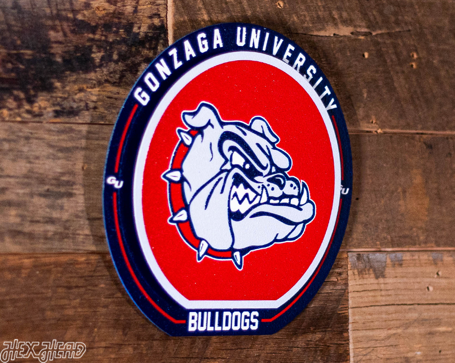 Gonzaga Bulldogs "Double Play" On the Shelf or on the Wall Art