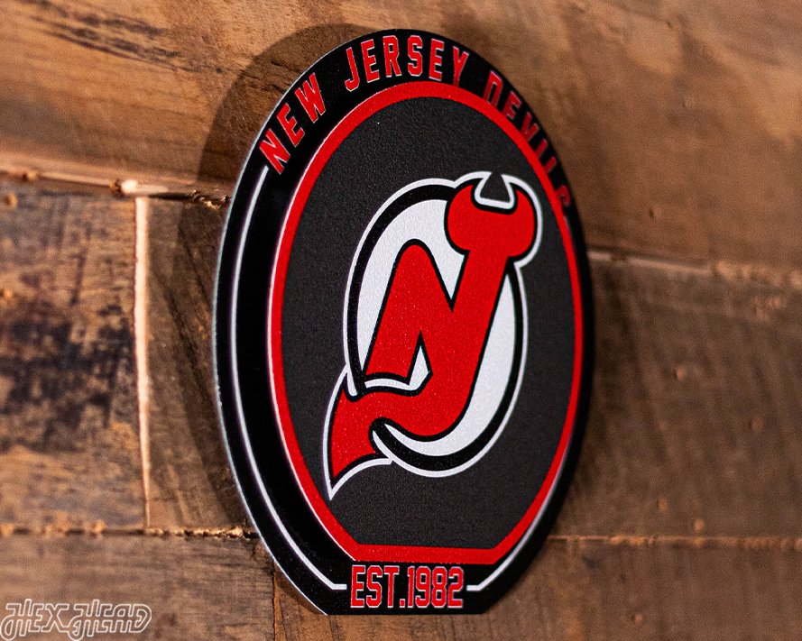 New Jersey Devils "Double Play" On the Shelf or on the Wall Art