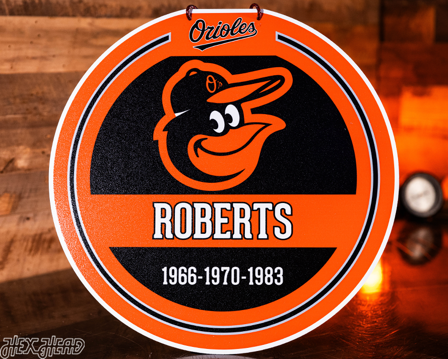 Baltimore Orioles Personalized Monogram Metal Art