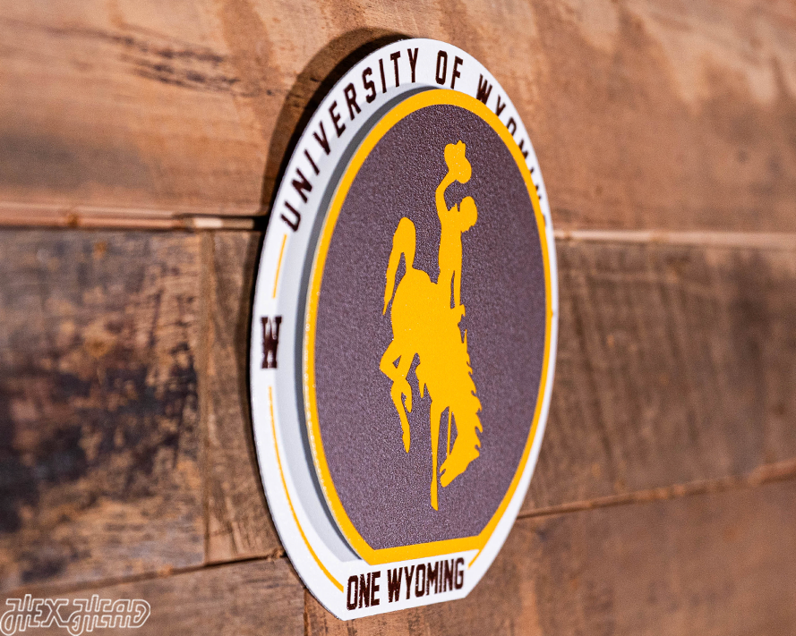 University of Wyoming "Double Play" On the Shelf or on the Wall Art