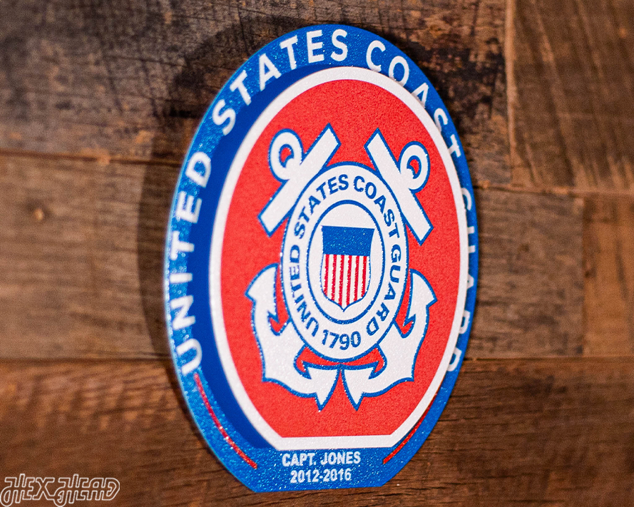 United States Coast Guard "Double Play" On the Shelf or on the Wall Art