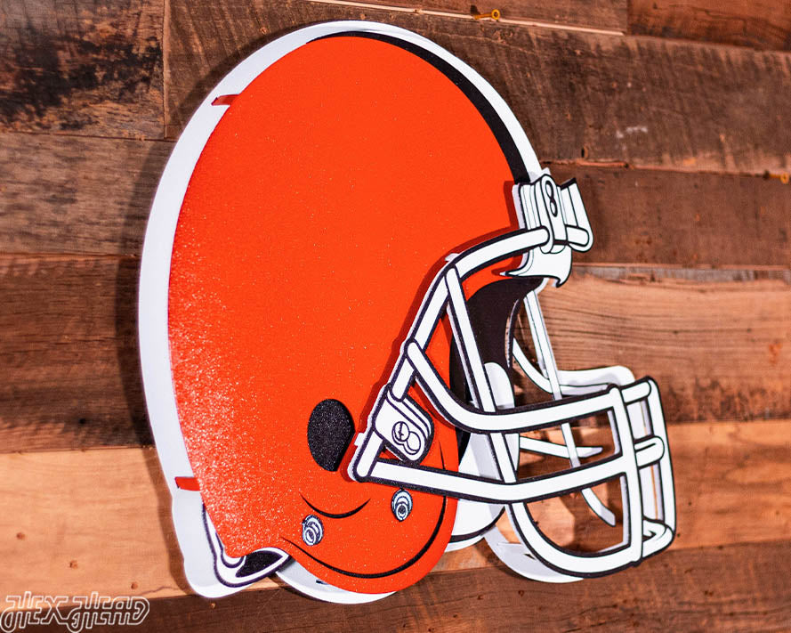 BLITZ COLLECTION -NEW Design!  8 LAYER Cleveland Browns 3D Vintage Metal Wall Art