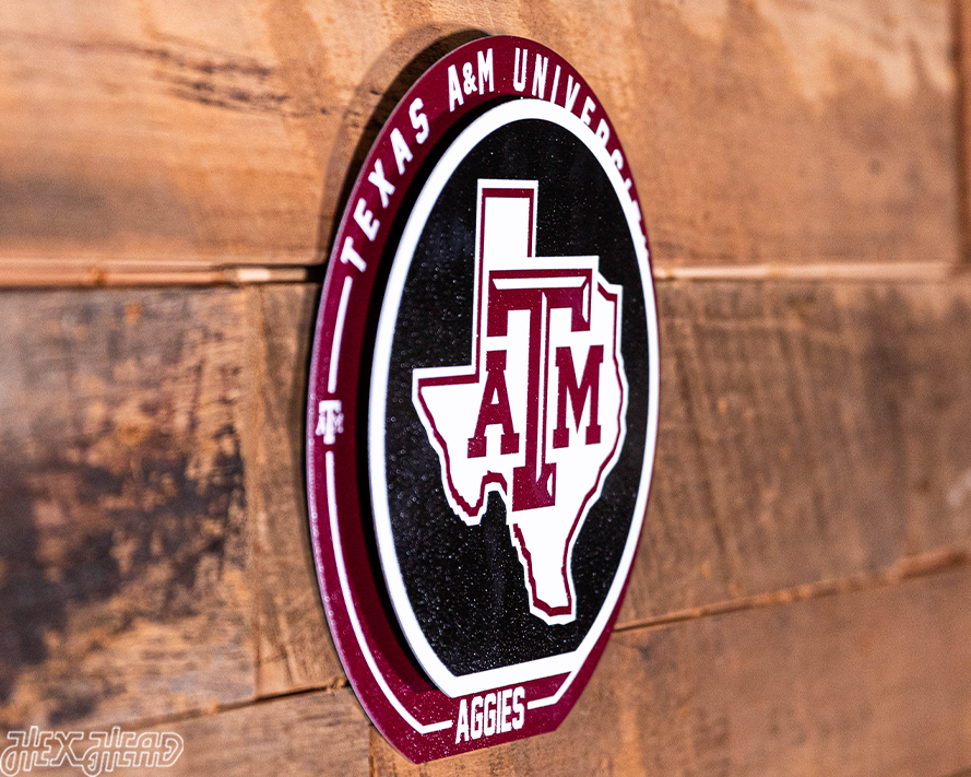 Texas A&M Aggies "Double Play" On the Shelf or on the Wall Art