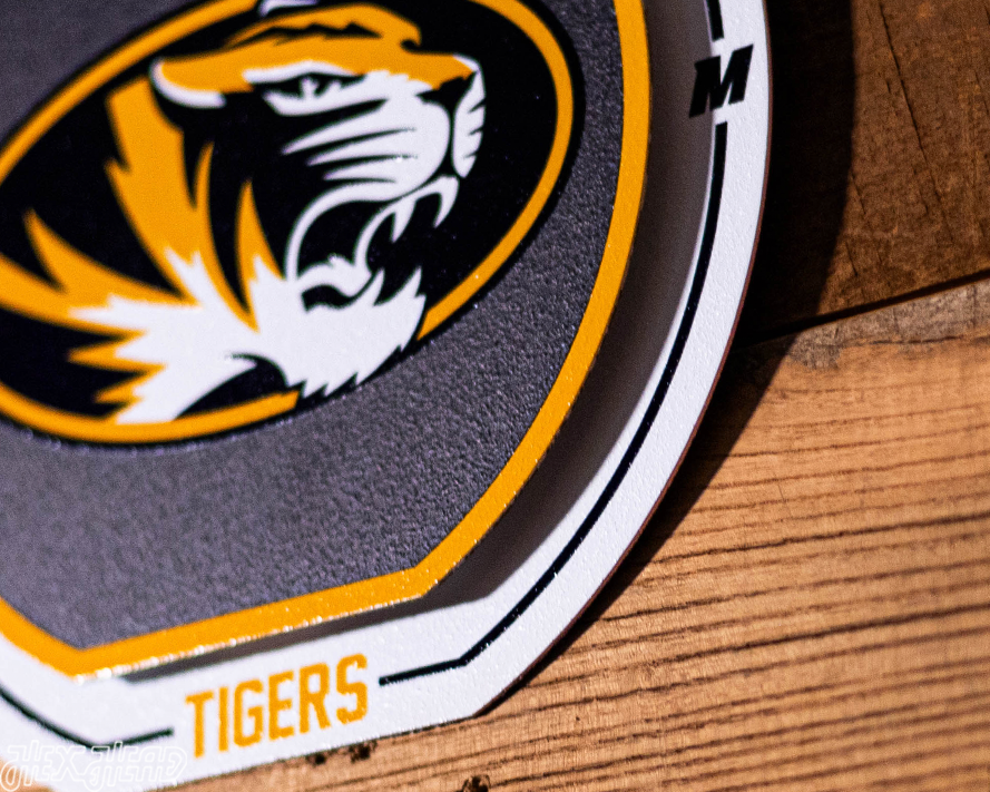 Missouri Tigers "Double Play" On the Shelf or On the Wall Art