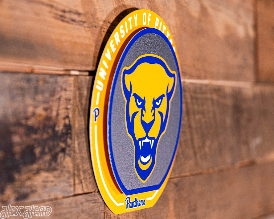 Pittsburgh Panthers "Double Play" On the Shelf or on the Wall Art