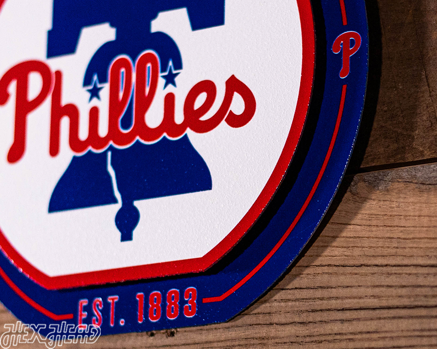 Philadelphia Phillies "Double Play" On the Shelf or on the Wall Art