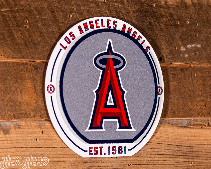 Los Angeles Angels "Double Play" On the Shelf or on the Wall Art