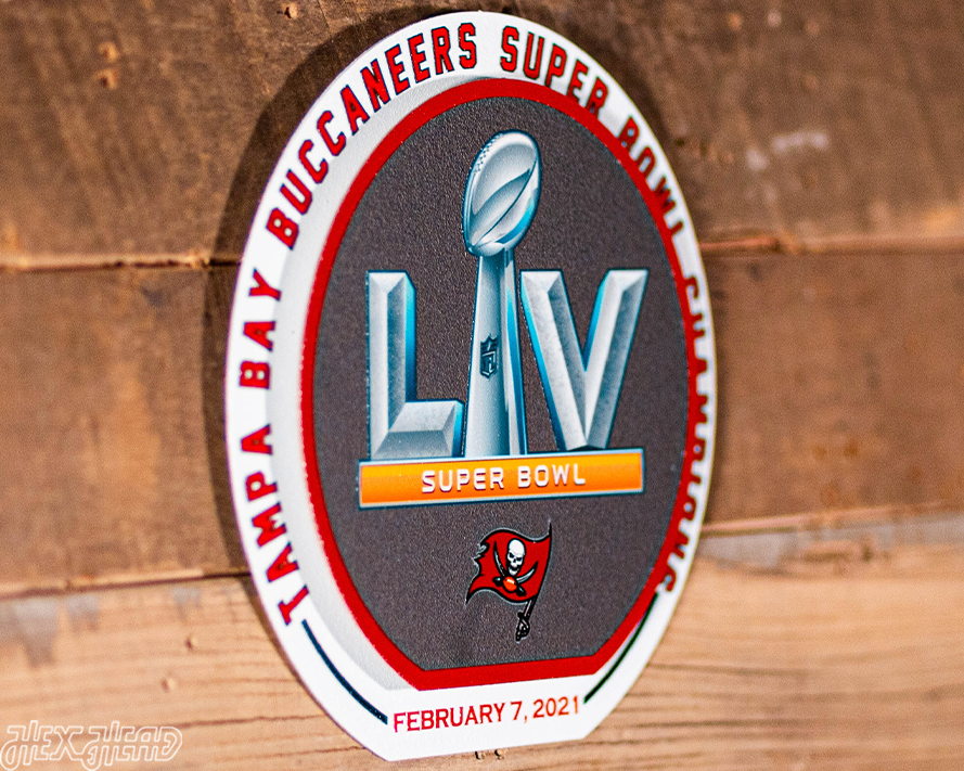 Tampa Bay Buccaneers Super Bowl LIV "Double Play" On the Shelf or on the Wall Art