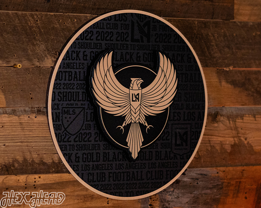 CLOSE OUT - Los Angeles Football Club CRAFT SERIES 3D Embossed Metal Wall Art