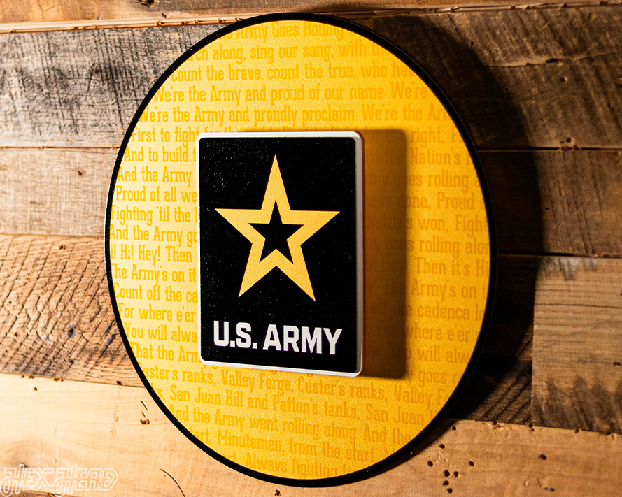 United States Army CRAFT SERIES 3D Embossed Metal Wall Art