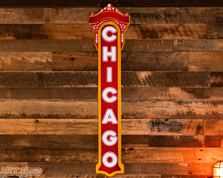 Chicago Theater 3D Vintage Metal Wall Art