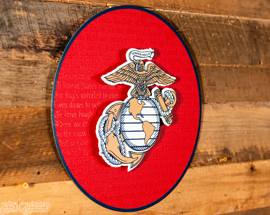 United States Marines Corps CRAFT SERIES 3D Embossed Metal Wall Art