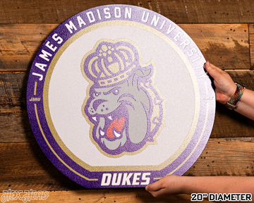 VARSITY Collection- SINGLE Layer James Madison Dukes Metal Wall Art