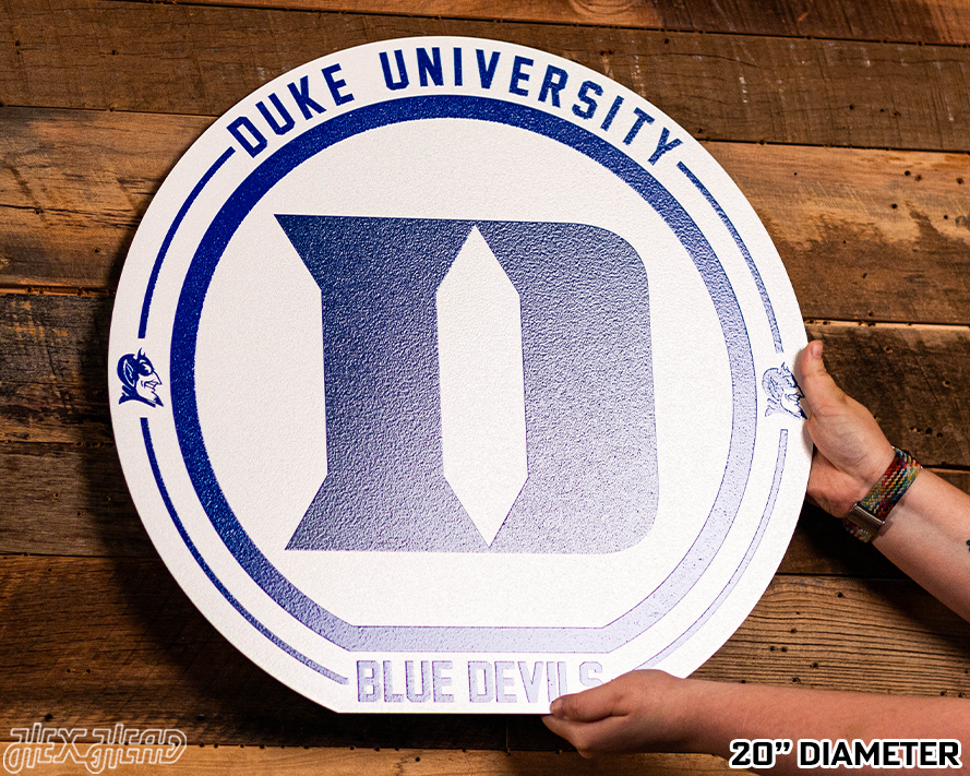 VARSITY Collection- SINGLE Layer Duke Blue Devils Metal Wall Art