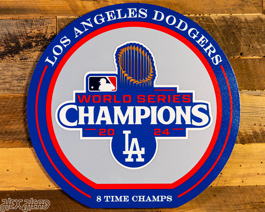 VARSITY Collection- SINGLE Layer Los Angeles Dodgers 2024 World Series Wall Art